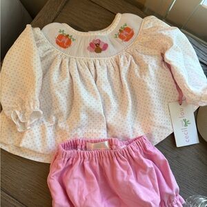 Ceci & Lou Pink and White Kids Matching Set